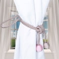 thumbnail image 3 of Agiferg Retro Window Curtain Cord Rope Buckle Tiebacks Tie Backs Curtain Hanging Ball, 3 of 4