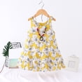 thumbnail image 2 of 2025 Robes Filles Florales 2 Robe Fleur Lapin Fleur Sans Manches Plage à Bretelles Petite Robe d'Été, 2 of 3