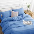 thumbnail image 3 of Duvet Cover Queen -Piece Prewashed Ultra Soft Queen Bedding Set - Features Zipper Closure and Corner Ties Includes Duvet Cover x Pillowcases No Comforter, 3 of 7