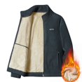 thumbnail image 2 of LOVZFMLL Jackets for Men's Padded Thickened Shaker Fleece Collar Fall And Winter Jacket Coat, 2 of 5