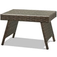 thumbnail image 4 of Gymax Table d'Appoint Pliant en Rotin Osier pour Café, Patio, Jardin, Bord de Piscine, Cour, Extérieur, 4 of 7