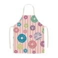 thumbnail image 2 of Vaidha Easter Home Printing Linen Imitation Apron Kitchen Fouling Multi Functional Apron, 2 of 3