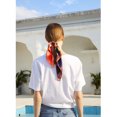 thumbnail image 2 of Pure Silk Foulard Peinture Coucher de Soleil, 2 of 9