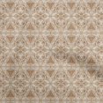thumbnail image 1 of oneOone Georgette Viscose Brown Fabric African Craft Projects Decor Fabric Printed By The Yard 42 Inch Wide, 1 of 4