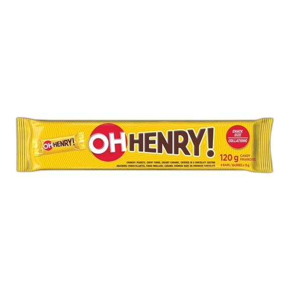 OH HENRY! Snack Sized Candy Bars, 120g