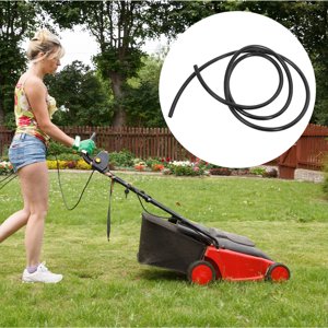 WHAMVOX 4pcs Lawn Mower Tubing Oil Hose Black Rubber for Homeowners Maintenance Workers