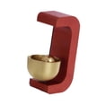 thumbnail image 2 of simhoa Ouverture de Porte Boutiquiers Cloche de Porte Décoration pour Porte de Grange Entrée Commerciale Rouge, 2 of 8