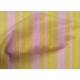 thumbnail image 3 of oneOone Tissu Popeline de Coton Multicolore Rayé Imprimé au Mètre 42 Pouces de Large, 3 of 3