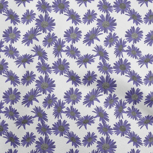 oneOone Rayon Violet Fabric Floral Sewing Craft Projects Fabric Prints By Yard 56 Inch Wide