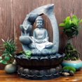 thumbnail image 1 of Resin Tabletop Fountain, Lightweight Buddha Statue Water Fountain Desktop Fountain, Tabletop For Home Table Office EU Plug 220V, 1 of 8
