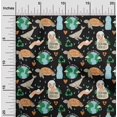 thumbnail image 2 of oneOone Rayon Black Fabric Earth Sewing Craft Projects Fabric Prints By Yard 56 Inch Wide, 2 of 4