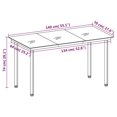 thumbnail image 4 of vidaXL Ensemble de Salle à Manger de Jardin 5 Pcs Rotin PVC Noir, 4 of 5
