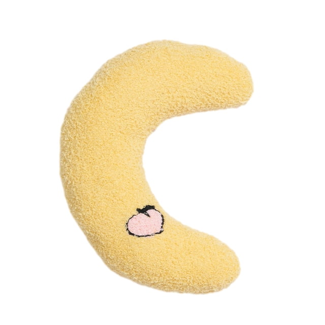 relayinert Cute And Practical Pet Pillow Adds Touch Of Style To Home Convenient And Portable Cat Bed For Cats yellow 2 1Set