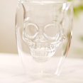 thumbnail image 4 of Borosilicate Glass Double Wall Skull Shaped Tumblers Set Of 2 - Clear, 250ml Each | Stylish Glasses For Cocktails, Parties, Margaritas - Dishwasher Safe, Transparent, Elegant, 4 of 5