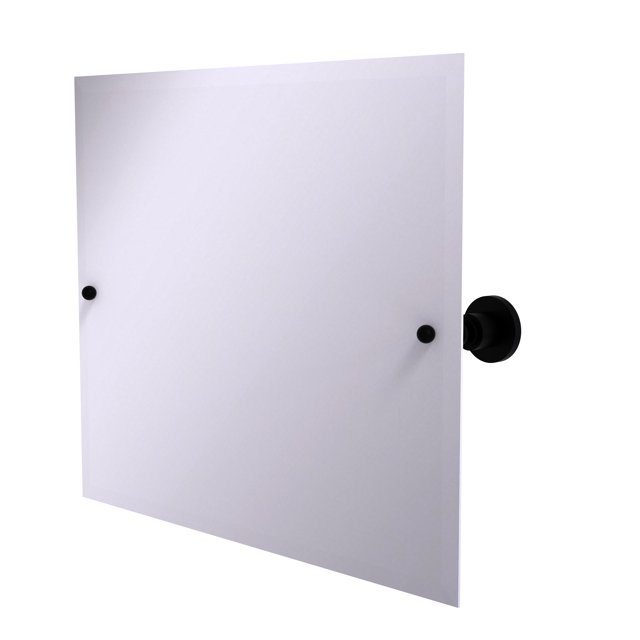 Frameless Landscape Rectangular Tilt Mirror with Beveled Edge