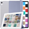 thumbnail image 1 of DuraSafe Cases for iPad Air 5th 2022 Air 4th 2020 Gen 10.9 Inch [ Air 4 Air 5 ] MYFQ2LL/A MYFM2LL/A MYFR2LL/A MYFP2LL/A MYFN2LL/A MYFQ2LL/A iPad Cover with Translucent Hard Back - Gray, 1 of 5