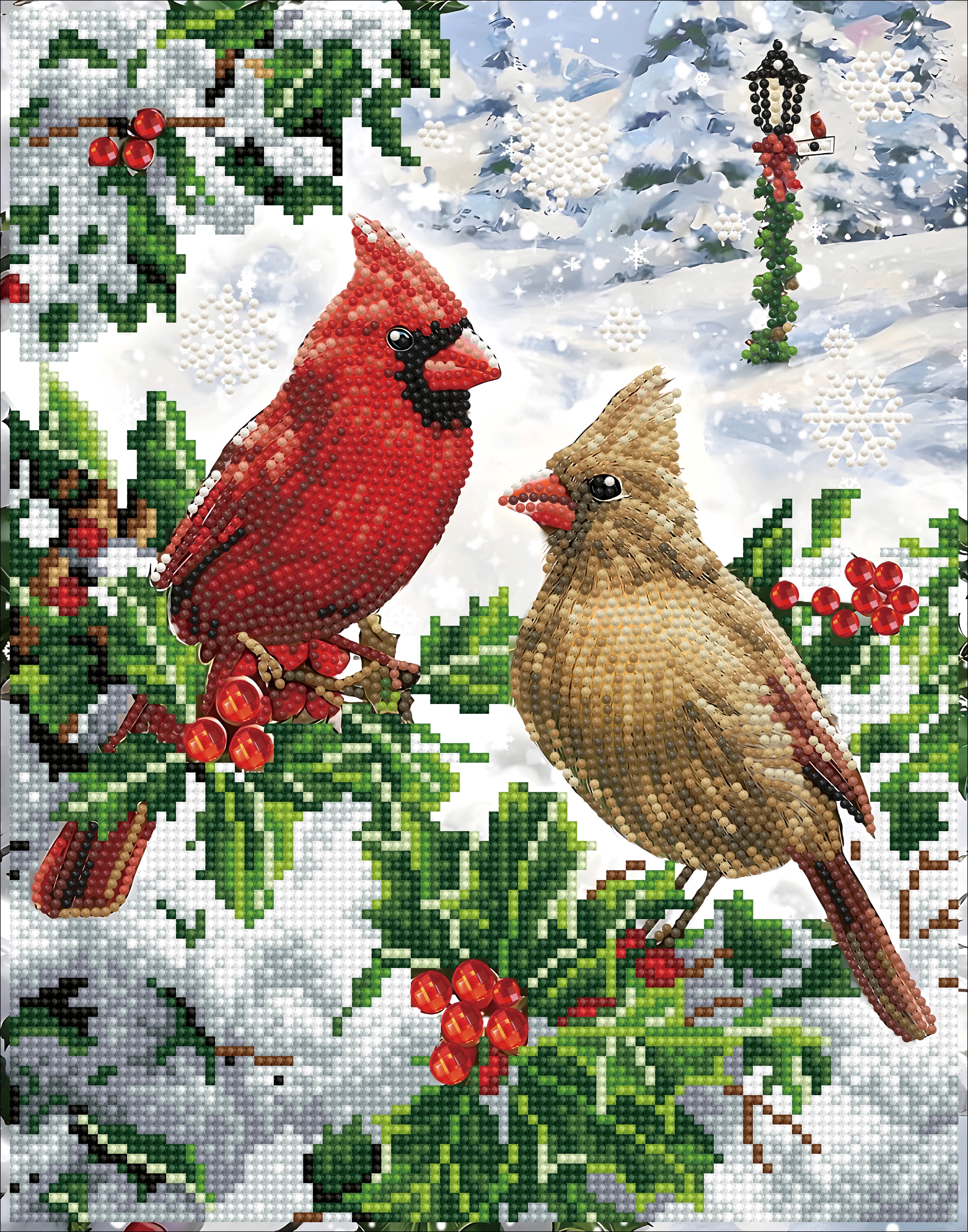 DIAMOND DOTZ Cardinal Christmas Special Edition Diamond Kit