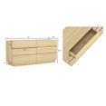 thumbnail image 3 of Ardea Contemporary 72" Dresser in Natural Oak (6-Drawer), 3 of 8