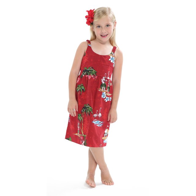 Girl Elastic Strap Dress Christmas Dress Santa Red