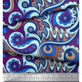thumbnail image 3 of Soimoi Polyester Crepe Fabric Artistic Paisley Decor Fabric Printed Yard 52 Inch Wide, 3 of 3