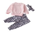 thumbnail image 3 of Baby Boys 2PCS Pants Sets Long Sleeve Round Neck Sweatshirt Tops Solid Color Pants Sets, 3 of 5