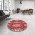 thumbnail image 4 of Ahgly Company Tapis Rectangulaire Rouge Lavable en Machine, 6 Pieds x 9 Pieds, 4 of 7