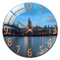 thumbnail image 1 of Abbracc Round Wall Clock, Battery Operated, 12 Inches Silent Wall Clocks for Living Room/Bedroom/Kitchen, Large Digital Display, Decorative Wall Clock, 1 of 8