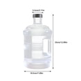 thumbnail image 2 of Hbdhejl 08/13 Gallon Water Bottle With Cover Big Water Bottle With Cover Gym Water Bottle With Handle Gallon Water Jug (101/170 Oz Transparent) Outdoor Handle Large Capacity Water, 2 of 5