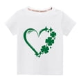 thumbnail image 1 of TopLLC St. Patricks Day Chemises pour Femmes Hauts de Sarrau St Patricks Day Tout-Petits Enfants Garçons Filles Mode Mignon Col Rond Imprimé Manches Courtes Haut, 1 of 3