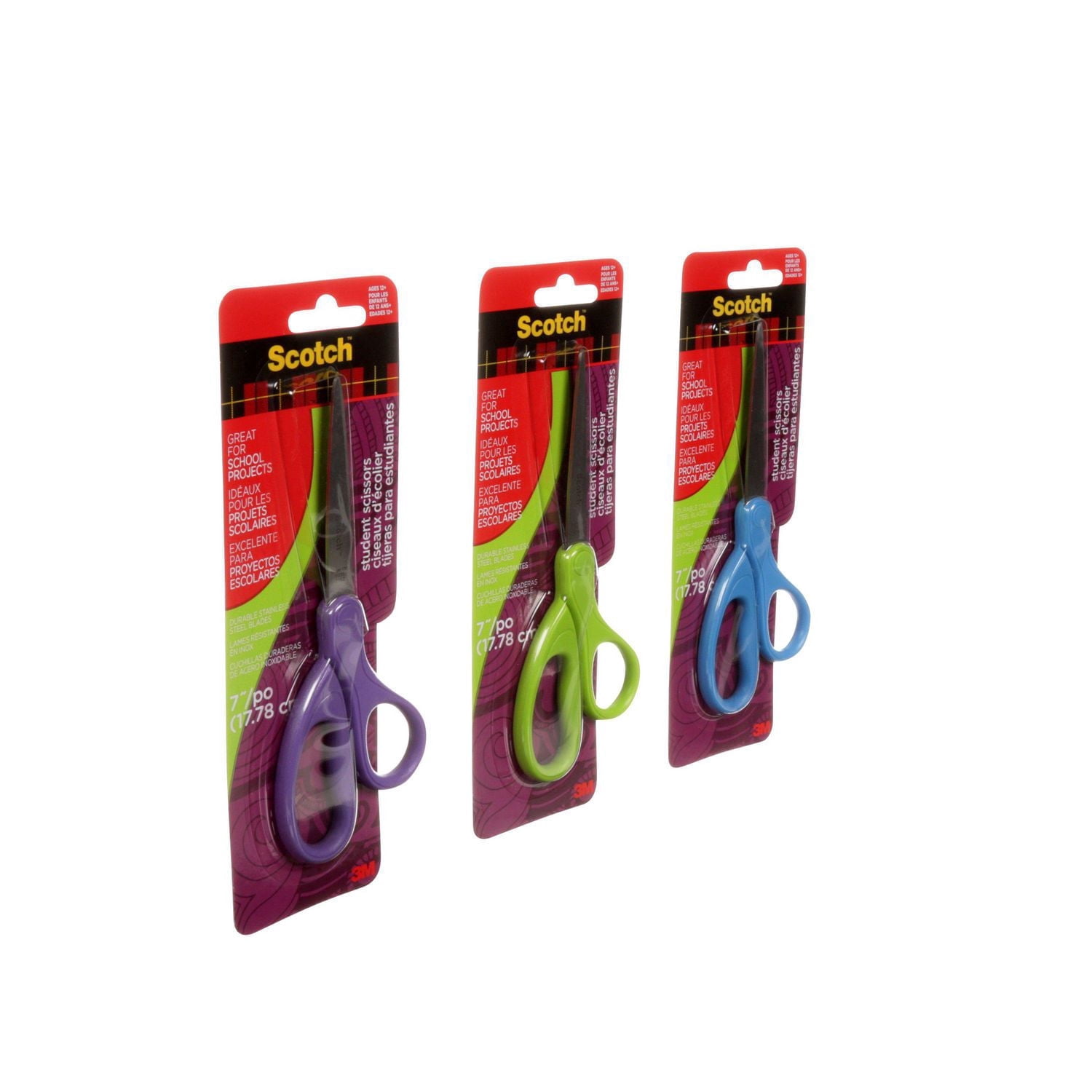 Scotch® Student Scissors 1407S-MIX-ESF, 7 in (17.8 cm)