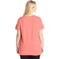 thumbnail image 3 of Just My Size T-Shirt Col Rond à Manches Courtes en Jersey de Coton pour Femmes, 2X, Rose Vif, 3 of 3