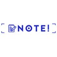 thumbnail image 1 of Printtoo Note Self Inking Rubber Stamp Pre-Inked Office Stamp- Home Office Business Stationery, Blue- 42 x 9 mm, 1 of 7