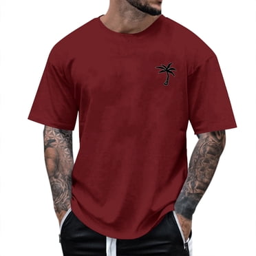Ketyyh-chn99 Men's Dress Shirts 2024 Solid Color Basic Shirt Short Sleeve Classic Shirts Blue,M