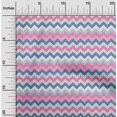 thumbnail image 2 of oneOone Viscose Chiffon Light Pink Fabric Chevron Craft Projects Decor Fabric Printed By The Yard 42 Inch Wide-T7, 2 of 5