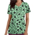 thumbnail image 1 of Pisexur Womens Scrub Tops Boasting Colorful Floral Prints Along With Short Sleeve Scrub Tops Suitable for Nursing Uniforms With Convenient Pockets, 1 of 4