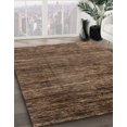 thumbnail image 2 of Ahgly Company Indoor Round Abstract Bakers Brown Oriental Area Rugs, 6' Round, 2 of 6