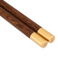thumbnail image 4 of Lightweight Wooden Tableware, Durable 5 Pairs Chinese Style Chopsticks, For Home Customers, Friends Kitchen Accessory No Lacquer, No Wax Wenge, 4 of 8