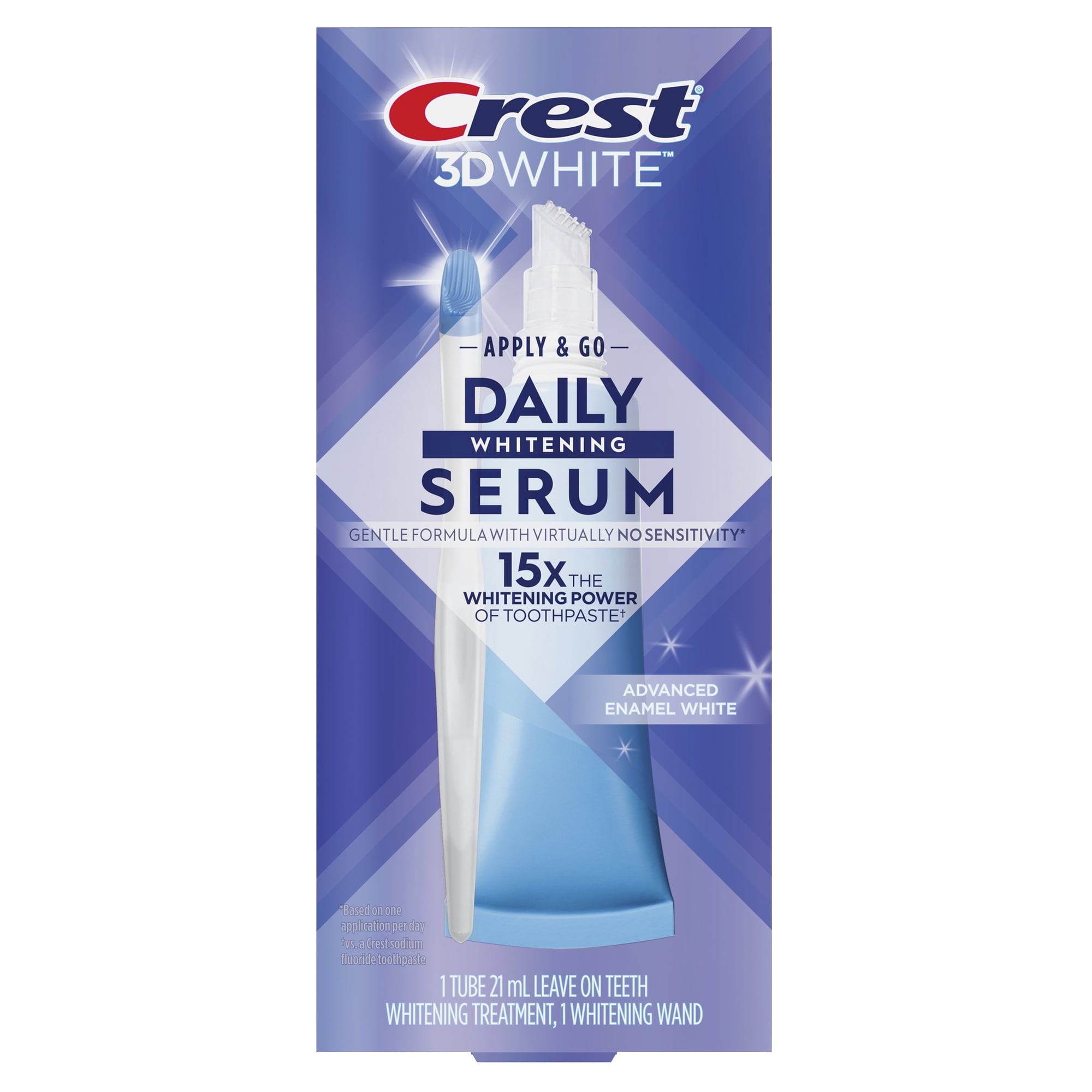 Crest 3dwhite Daily Whitening Serum Advanced Enamel White, Leave-On Teeth Whitening Treatment...