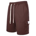 thumbnail image 4 of FcBaudy Mens Shorts, Shorts Men, Half Shorts Pants Man Fashion Leisure Solid Color Multiple Pockets Draw Rope Five Quarter Pants Men Polyester Blouse And Pants, 4 of 5