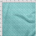 thumbnail image 3 of oneOone Rayon Aqua Blue Fabric Geometric Sewing Craft Projects Fabric Prints By Yard 56 Inch Wide, 3 of 5