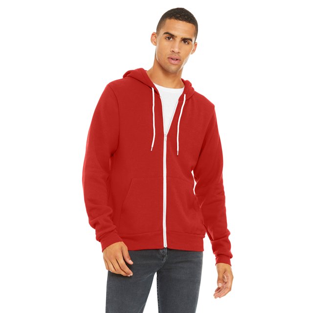 Bella + Canvas Unisex Sponge Fleece Full-Zip Hooded Sweatshirt