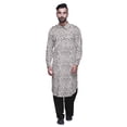 thumbnail image 2 of Atasi Printed Pathani Kurta With Salwar For Men Indian Summer Ethnic Set, 2 of 5