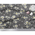 thumbnail image 2 of Soimoi Grey Poly Georgette Fabric Artistic Floral Print Sewing Fabric Yard 42 Inch Wide, 2 of 3