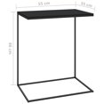 thumbnail image 5 of vidaXL Table d'Appoint Noire 55x35x66 cm Bois Manufacturé, 5 of 5