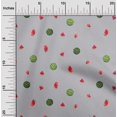 thumbnail image 1 of oneOone Silk Tabby Fabric Watermelon Fruit Printed Fabric 1 Yard 42 Inch Wide, 1 of 4