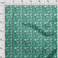 thumbnail image 3 of oneOone Popeline de Coton Vert Mer Tissu Automne Matière de Robe Tissu Imprimé Tissu au Mètre 56 Pouces de Large, 3 of 4