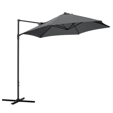 Outsunny Parasol Déporté de Patio 8,5 Pi Rotation 360° Parasol Cantilever