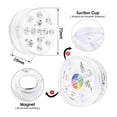 thumbnail image 4 of 13 LED RGB Submersible Light With Magnet And Suction Cup Swimming Pool Light Underwater Tea Night Light For Pond ,Easy to Install, 4 of 7