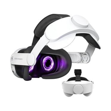 Courroie de Tête pour Meta Quest 3, Sangle Élite Réglable et Confortable de Remplacement Compatible avec Oculus Quest 3, Accessoires de Casque VR à Coussin Doux pour Meta Quest 3, Immersion de Jeu Améliorée