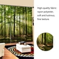 thumbnail image 2 of Domqga Rideau Occultant, Rideaux de Chambre, Rideaux Occultants à Imprimé Soleil de Forêt pour Balcon, Chambre, Salon, Fenêtre, 2 of 10